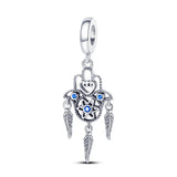 925 Silver Egyptian Pharaoh Demon Eye Beads for Bracelet Making