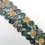 Plum Blossom Agate Stone Beads Charm for Jewelry Making