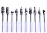 Sharp Pointed Tree Shape Tungsten Carbide Burr Cutters