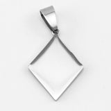Stainless Steel Clubs Poker Cards Pendant Necklace Set of 10