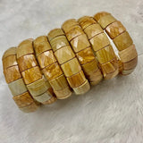 Poland Picture Jaspers Silicified Wood Stone Bracelet