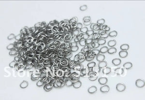1000pcs 1*6mm Stainless Steel Jump Rings for DIY Jewelry