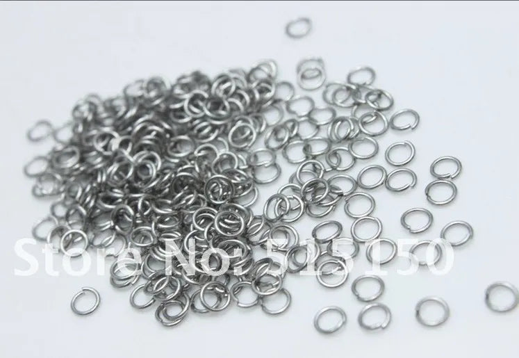 1000pcs 1*6mm Stainless Steel Jump Rings for DIY Jewelry
