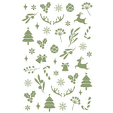 Christmas Reindeer Clay Texture Tiles for DIY Pottery