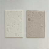 Christmas Reindeer Clay Texture Tiles for DIY Pottery