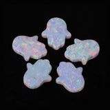 Polymer Impregnated Synthetic Opal Hand Rainbow 11*13mm