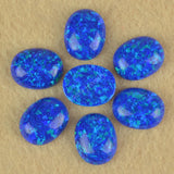 Dark Oval Opal Ring Stone Mix 7*9mm 8*10mm Synthetic Gems Op50