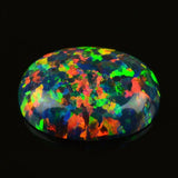 Dark Oval Opal Ring Stone Mix 7*9mm 8*10mm Synthetic Gems Op50