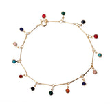 Copper Bracelet Sun Shape Zircon Wristband
