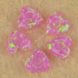 4mm Heart Shape Synthetic Opal Tooth Gem
