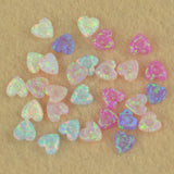4mm Heart Shape Synthetic Opal Tooth Gem