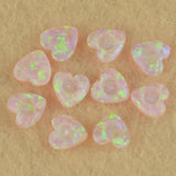 4mm Heart Shape Synthetic Opal Tooth Gem