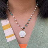21m Freshwater Pearl San Benito Mother Pearl Necklace Set