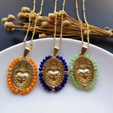 Women's Sacred Heart Necklace & Charms - Gift