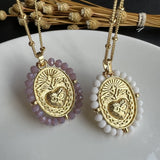 Women's Sacred Heart Necklace & Charms - Gift