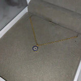 925 Silver Evil Eye Disco Choker Necklace