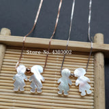 S925 Sterling Silver Mother Pearl Shell Necklace