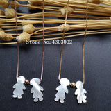 S925 Sterling Silver Mother Pearl Shell Necklace