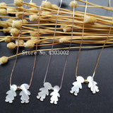 S925 Sterling Silver Mother Pearl Shell Necklace