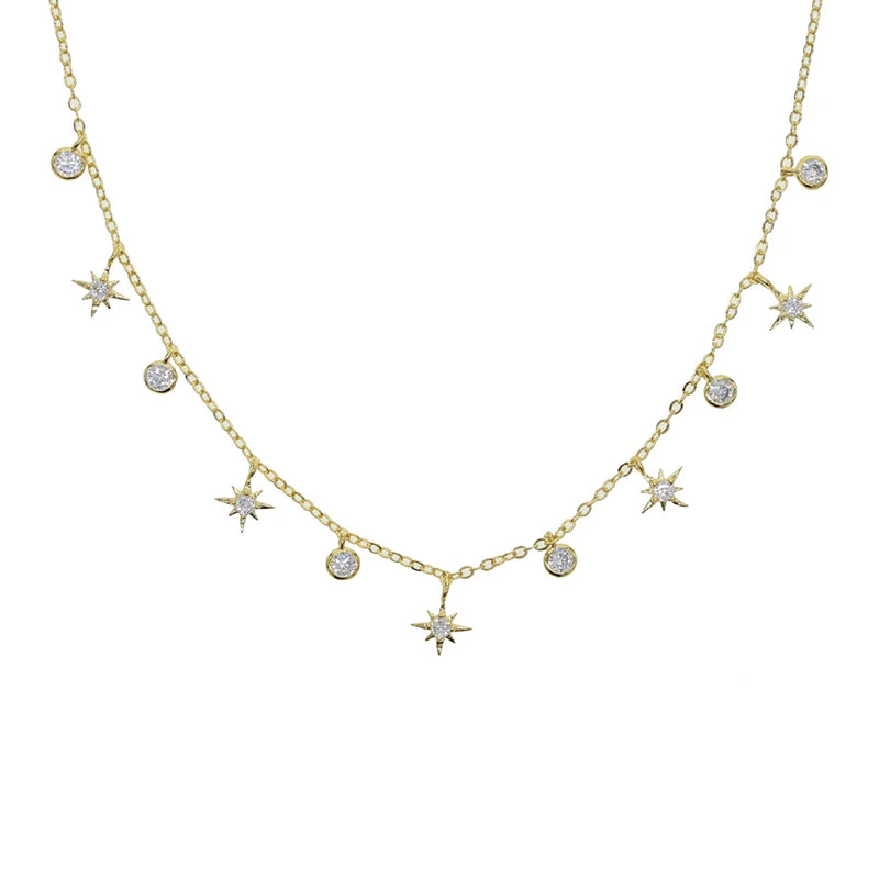 Silver Star Charm Choker Necklace - Hot Women's Jewelry