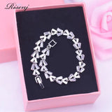 Cubic Zircon Silver Bracelet for Women