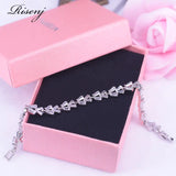 Cubic Zircon Silver Bracelet for Women