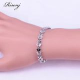 Cubic Zircon Silver Bracelet for Women