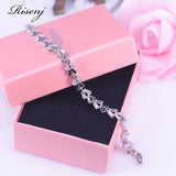 Cubic Zircon Silver Bracelet for Women