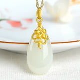 Hetian Jade Pendant Necklace for Women