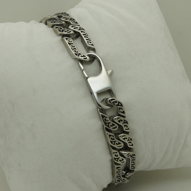 Punk Men's Stainless Steel Chain Bracelet Men Jewelry Bracelets Bangles