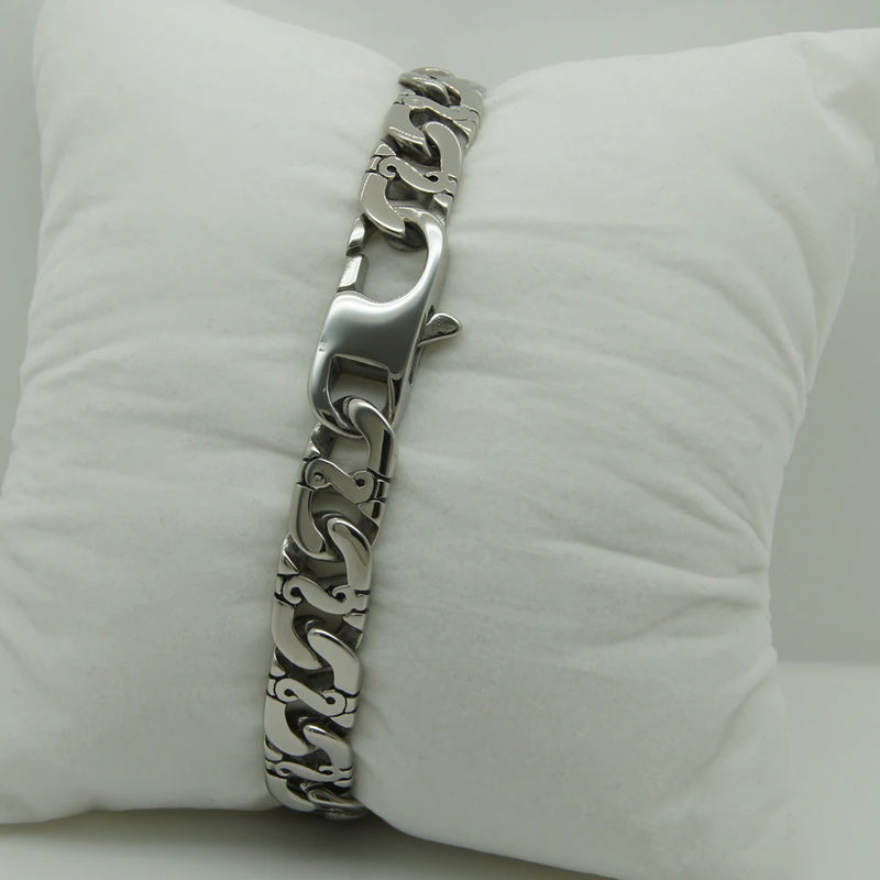 Punk Men's Stainless Steel Chain Bracelet Men Jewelry