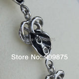 Punk Leaf Link Stainless Steel Bracelet