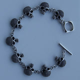 Punk Skull Link Stainless Steel Chain Bracelet