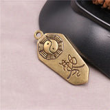 Copper Taoist Royal Gossip Pendant Taiji Map Ghost Drive Safety Necklace