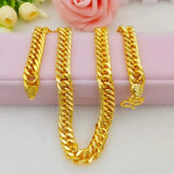 24k Heavy Hip Hop Men's Necklace 60cm Long