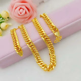 24k Heavy Hip Hop Men's Necklace 60cm Long