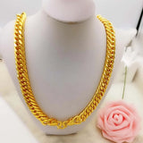 24k Heavy Hip Hop Men's Necklace 60cm Long