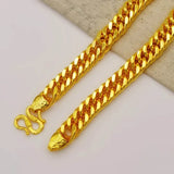 24k Heavy Hip Hop Men's Necklace 60cm Long