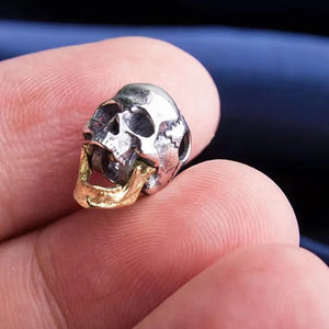 925 Sterling Silver Big Hole Skull Bead for European Charm Bracelet