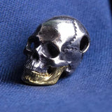 925 Sterling Silver Big Hole Skull Bead for European Charm Bracelet