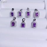 Amethyst Pendant 925 Sterling Silver Fine Jewelry