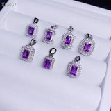 Amethyst Pendant 925 Sterling Silver Fine Jewelry