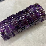 Amethyst Stone Beads Bracelet for Woman - Birth Stone Pisces