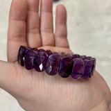 Amethyst Stone Beads Bracelet for Woman - Birth Stone Pisces