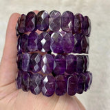 Amethyst Stone Beads Bracelet for Woman - Birth Stone Pisces