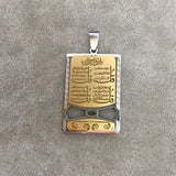Islamic Muslim Pendant Necklace with Quran Four Qul Suras