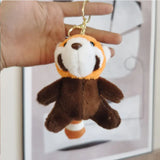 Mini Raccoon Stuffed Animal Soft Keychain for Kids Bag Purse Backpack Handbag