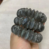 Rainbow Labradorite Stone Bracelet Natural Gem Bangle
