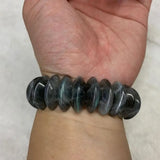 Rainbow Labradorite Stone Bracelet Natural Gem Bangle