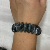 Rainbow Labradorite Stone Bracelet Natural Gem Bangle